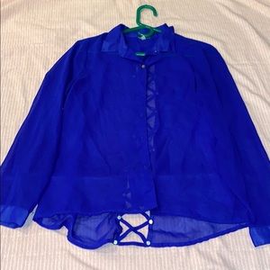 Blue Sheer Shirt